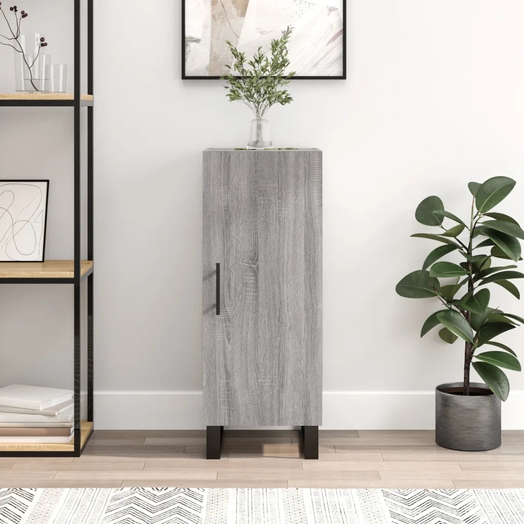 Credenza-Buffet-Armadio da cucina Grigio Sonoma 34,5x34x90 cm in Legno Multistrato 676765