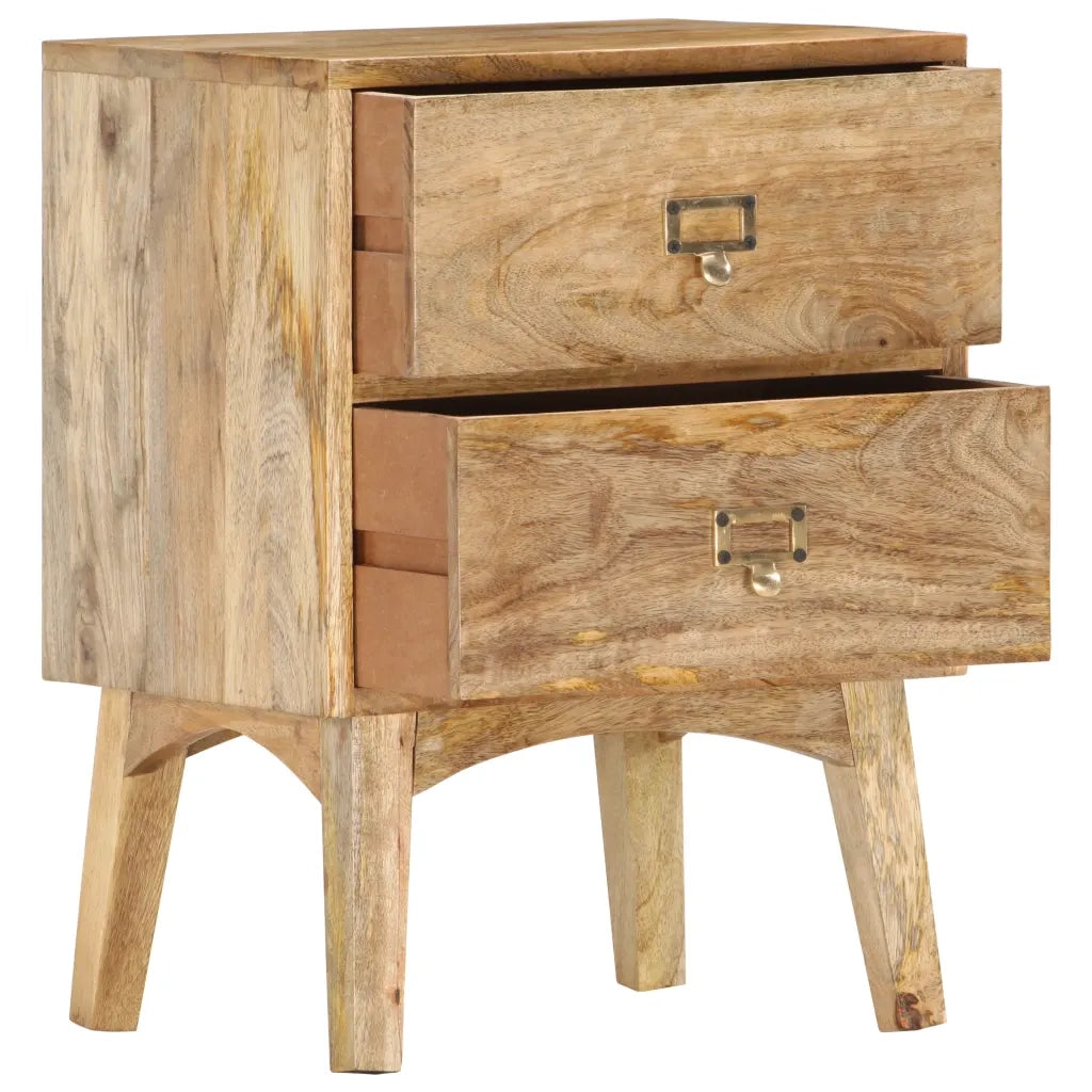 Comodino 40x35x55 cm in Legno Massello di Mango cod mxl 30701