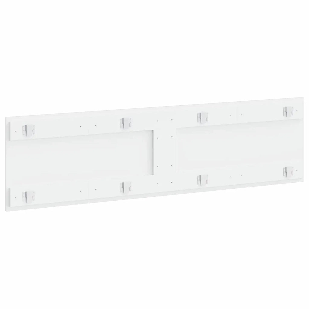 Testiera da Muro UTRECHT Bianco Lucido Legno ingegnerizzato 897809