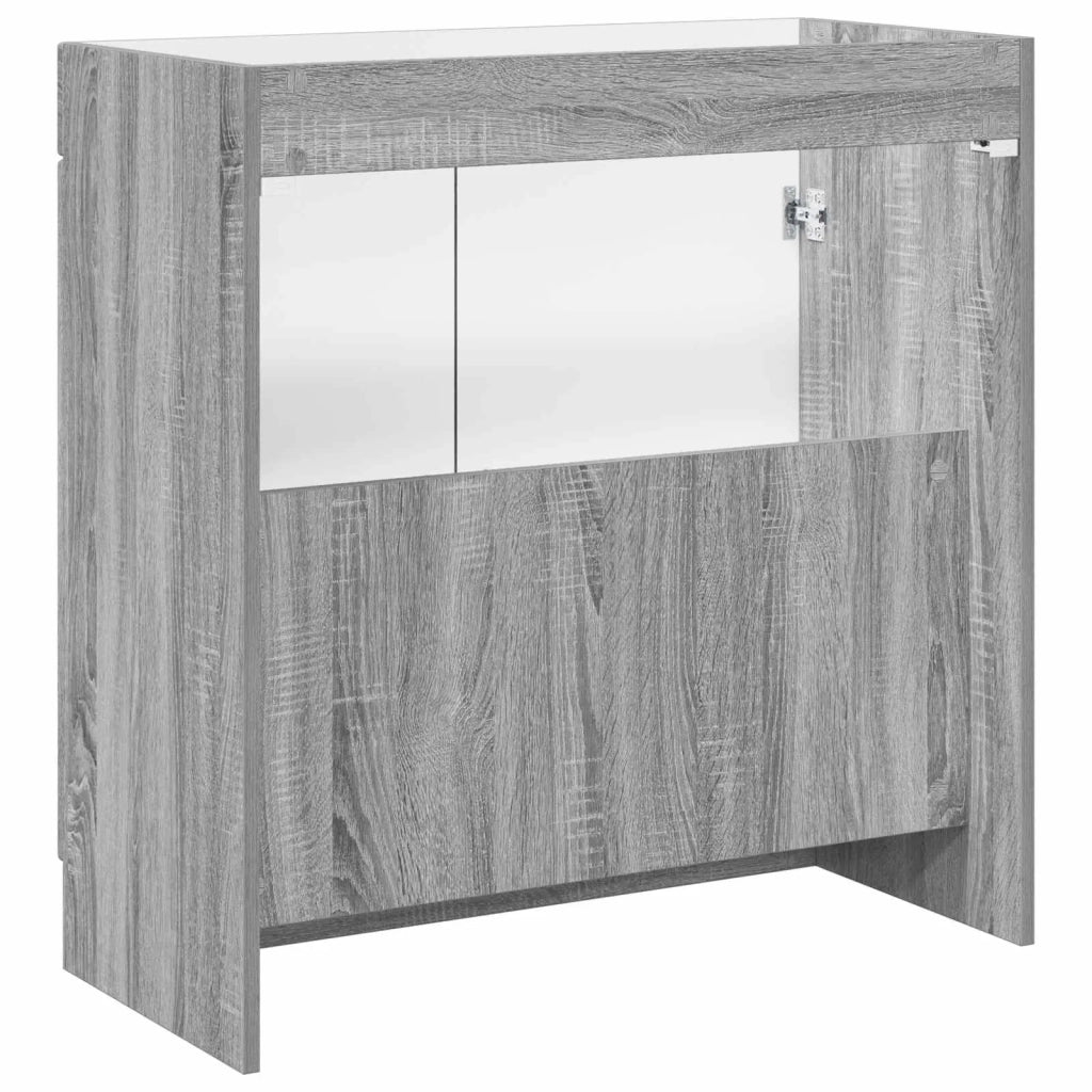 Mobiletto da bagno sotto il lavello Sonoma grigio