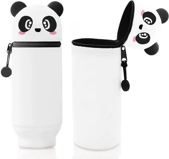 Etui acqua resistente 2 in 1 - con silicone morbido - chiusura a cerniera - organizzatore per materiali da scrivere - ideale per scuola e ufficio