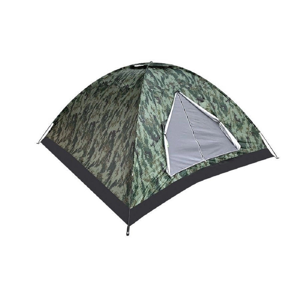 Trade Shop - Tenda Da Campeggio Militare 4 Posti Con Rete Anti Insetti 210x240x130cm 4096183 -