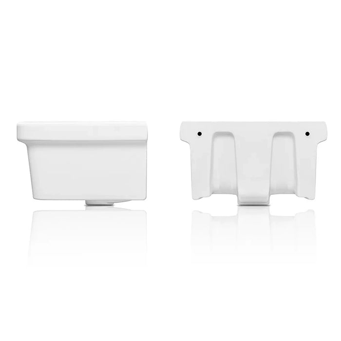 Pilozzo sospeso 46x38 in ceramica bianco lucido per interno o esterno