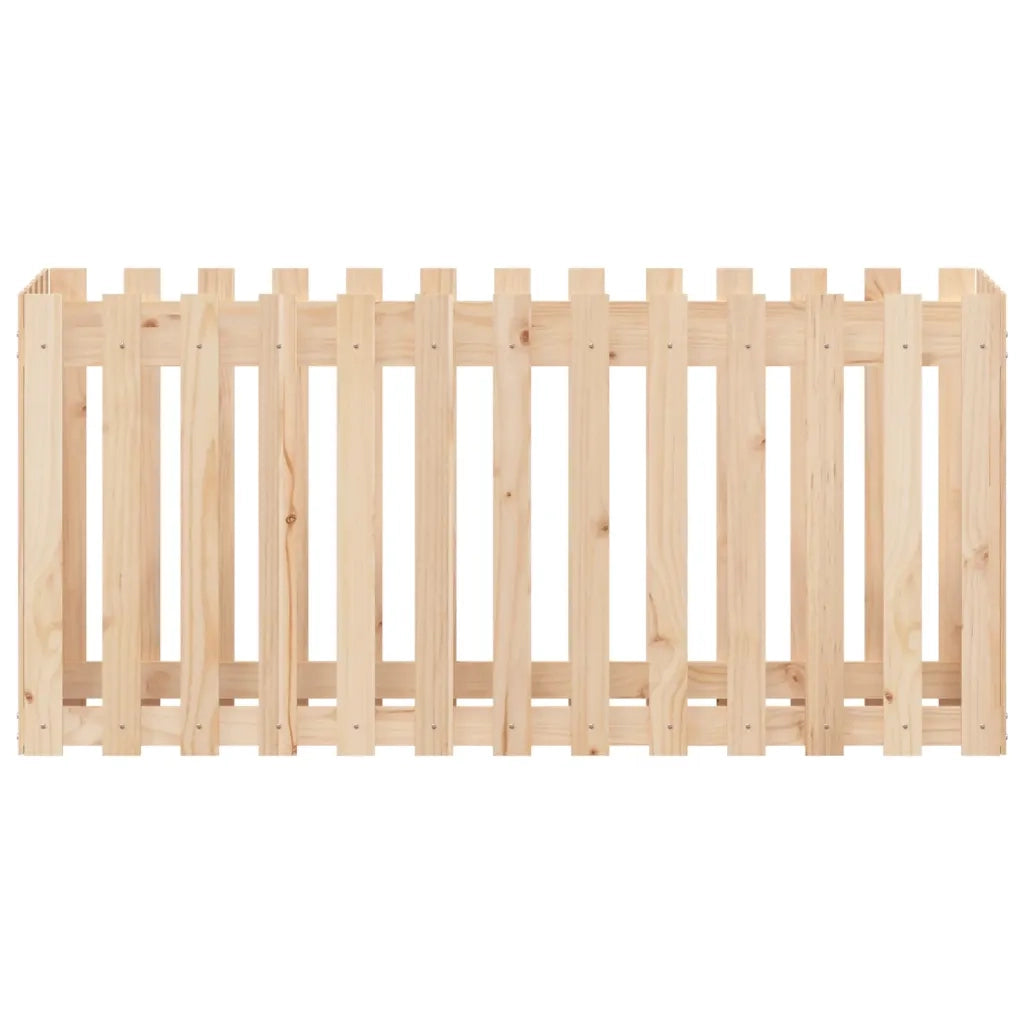 Fioriera Rialzata Giardino a Recinzione 150x50x70cm Legno Pino 832497