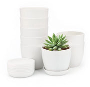 Piantagione in plastica 10 cm - 8 pezzi - Bicchiere per piante - Esterno/Interno - Sostenibile - Fessure di drenaggio - Amichevole con l'ambiente - Piantagione in plastica