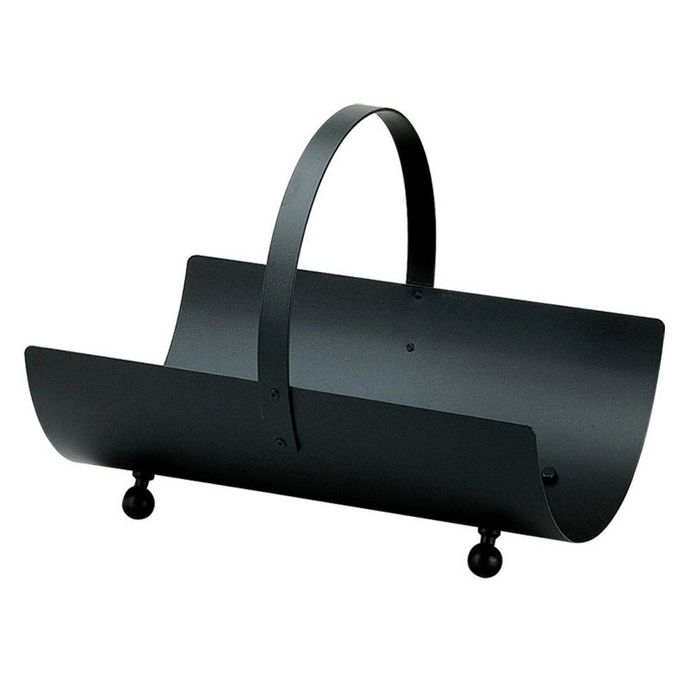 Portalegna acciaio nero 50x36 x 43h. cm. Made in Italy