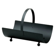 Portalegna acciaio nero 50x36 x 43h. cm. Made in Italy