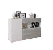Madia Carbonia, Credenza un Cassetto, 130x41x82h cm Bianco