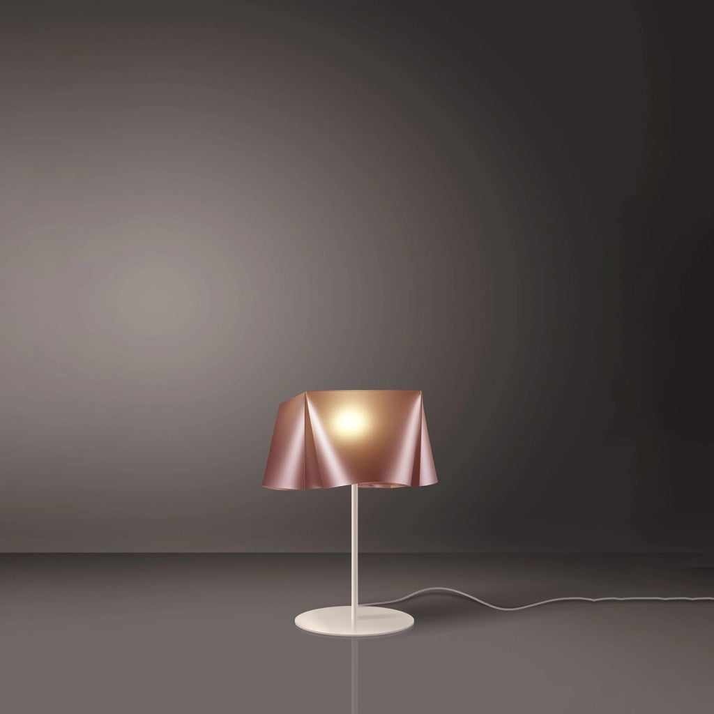 Lampada Da Scrivania-Ufficio Moderna Wanda Polilux ® Rame E Metallo 1 Luce E14