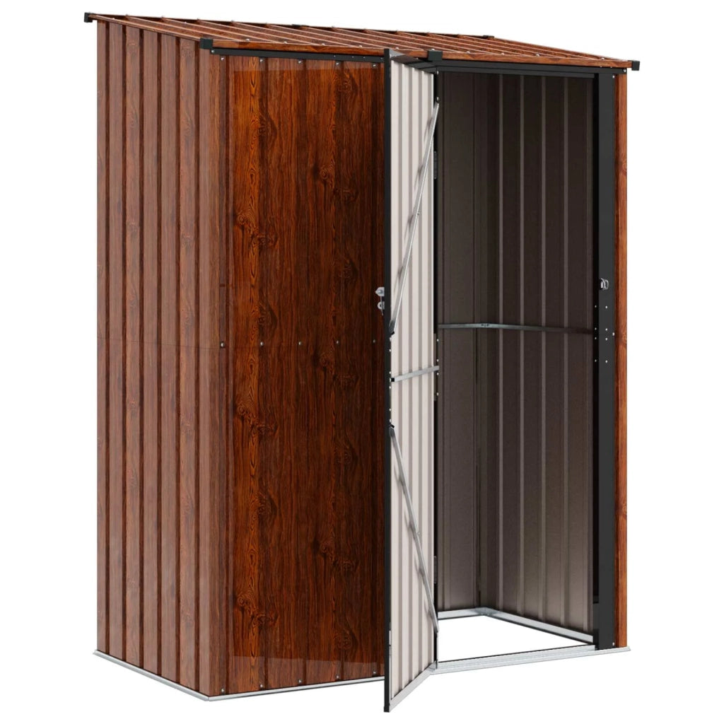 Casette da giardino Marrone 153,5 x 86 x 200 cm Metallo 42011300
