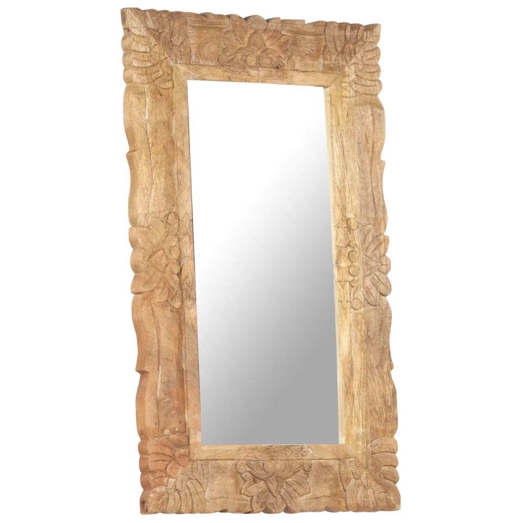 Specchio 80x50 cm in Legno Massello di Mango cod mxl 67789