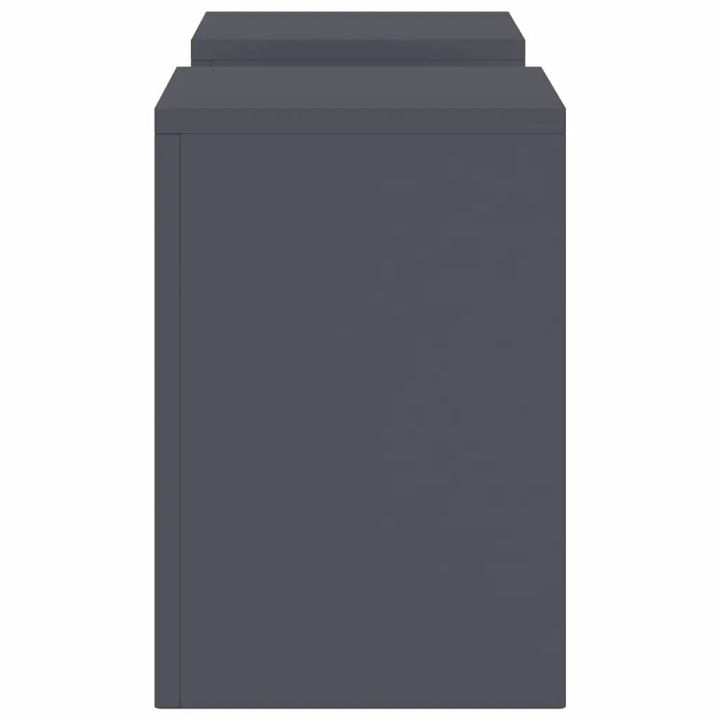 Supporto per piante 2 pcs Antracite 24 x 24 x 35 cm Acciaio 865808