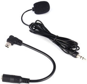 Microfono esterno Clip-on - Alta qualità audio - Nero - Microfono anti-rumore - Adatto per Hero4 - Nero