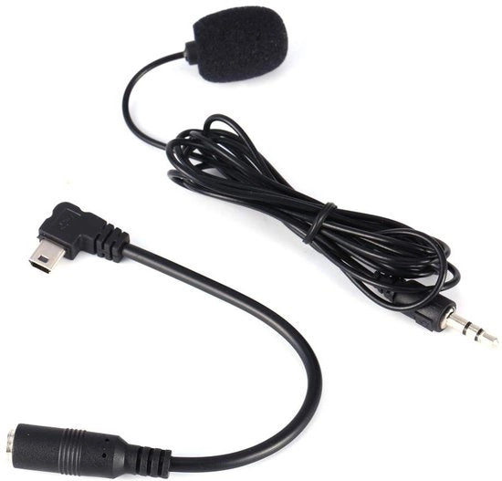 Microfono esterno Clip-on - Alta qualità audio - Nero - Microfono anti-rumore - Adatto per Hero4 - Nero