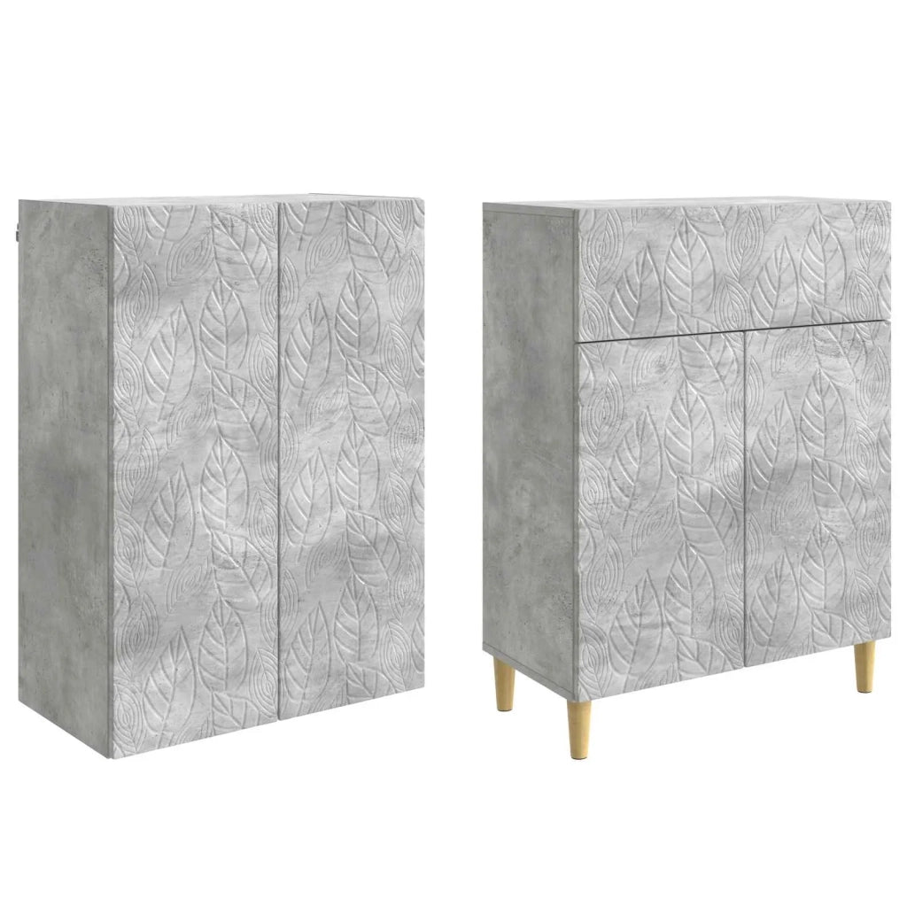 Set di armadi 2 pcs Grigio Cemento Legno ingegnerizzato 3416748
