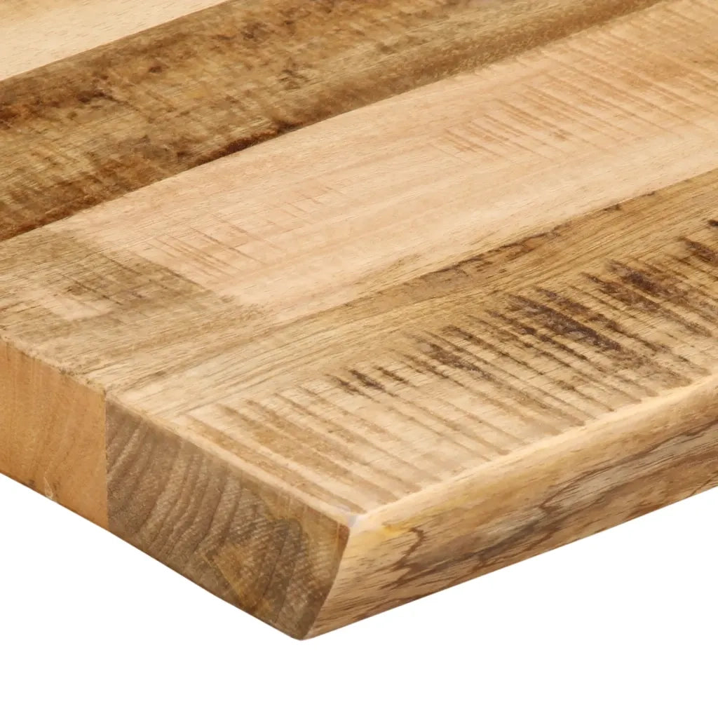 Piano Tavolo Bordi Vivi 120x40x3,8 cm Legno di Mango Grezzo 370686
