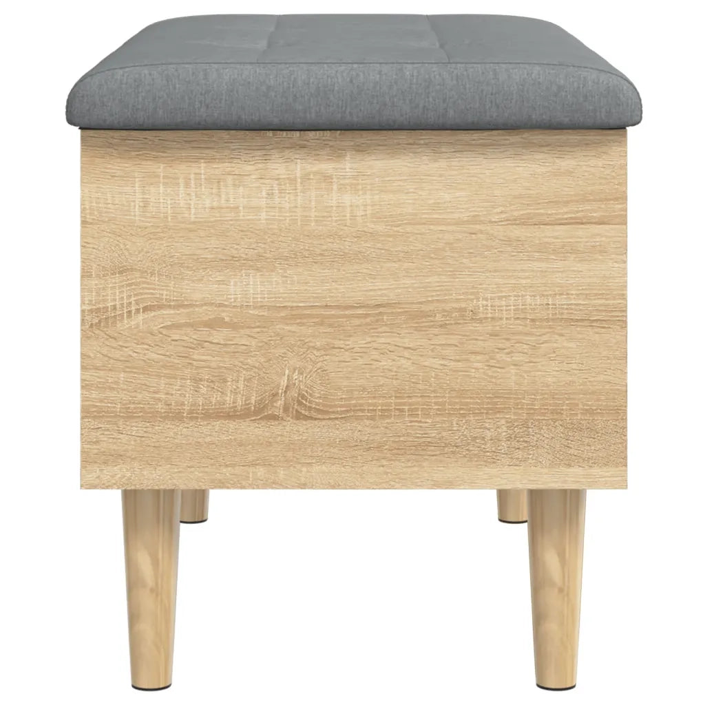 Panca Portaoggetti Rovere Sonoma 62x42x46 cm Legno Multistrato 835070