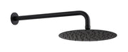 Kit soffione Ø250 con braccio 400 mm total black Testori