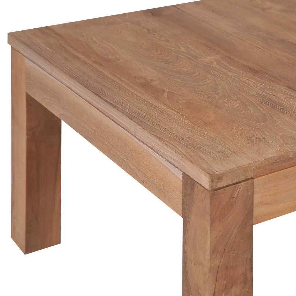 Tavolino da CaffÃ¨ in Legno Massello di Teak Naturale 60x60x40cm cod mxl 12046