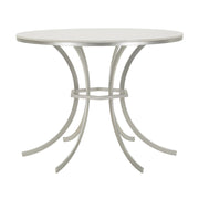 Tavolino VKH806, Argento, Metallo, 100x100x76,5 cm