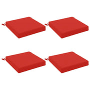 Cuscini per Sedia in 4 Pezzi SOEST 4 pz 100% Poliestere Rosso 944407