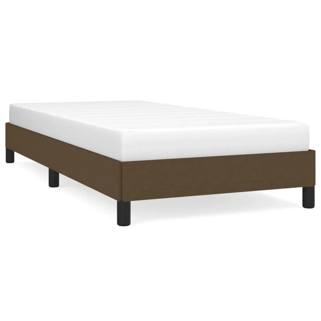 Giroletto senza Materasso Marrone Scuro 90x190 cm Tessuto 346683
