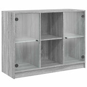 Buffet credenza cassettiera armadio mobile contenitore organizer cucina soggiorno salotto Sonoma 102 x 37 x 75,5 cm legno ingegnerizzato grigio 02_0036271