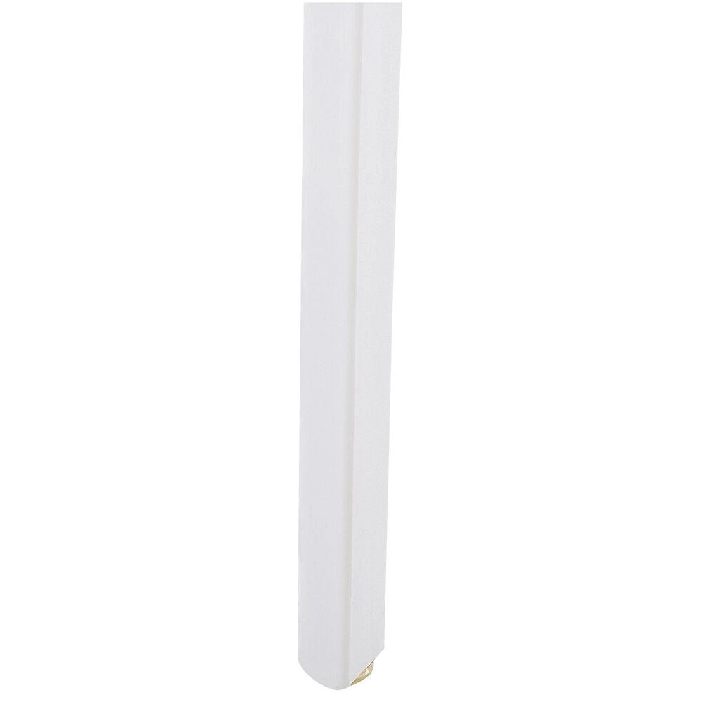 Set di 4 sedie da giardino in plastica bianca impilabili leggere per interni ed esterni resistenti agli agenti atmosferici