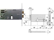 ELETTROSERRATURA DA INFILARE PER FASCE MM.77 H 1446  mm.70 (14460700) frontale mm.16    CISA