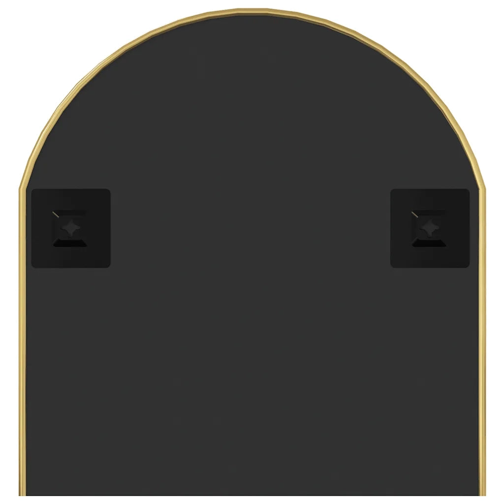 Specchio da Parete Dorato 90x40 cm Ovale 348200