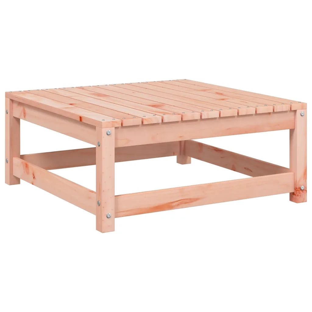 Poggiapiedi da Giardino con Cuscino Legno Massello di Douglas 838099