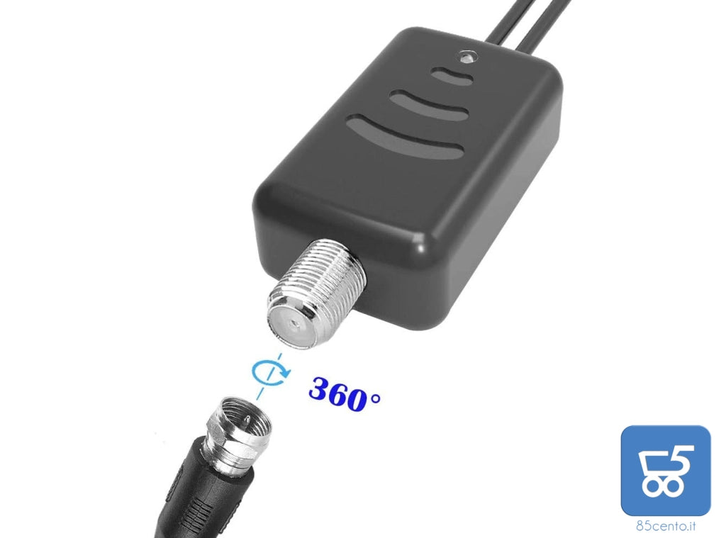 Antenna Amplificatore di segnale TV HD Adattatore Piatto 85-110m 75 Ohm 5V