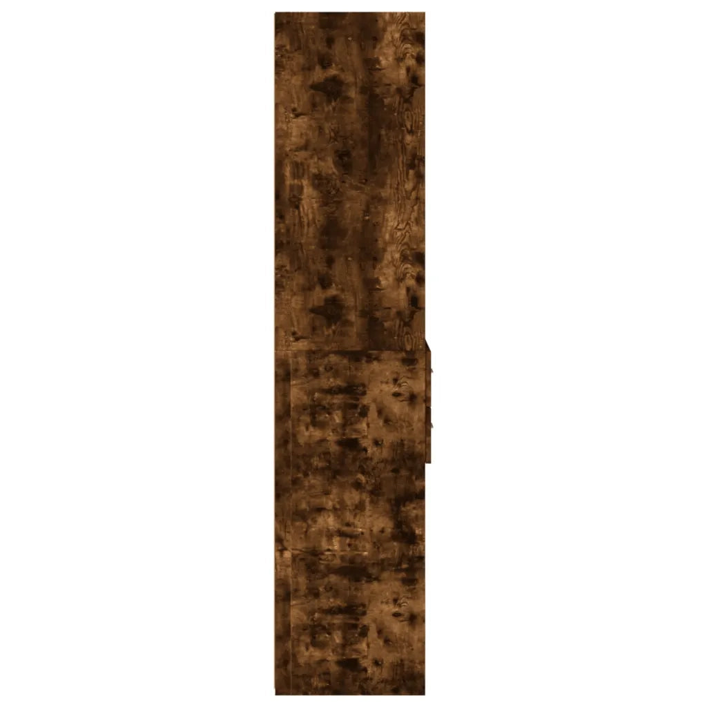 Credenza | Madia | Buffet da pranzo | Armadio da pranzo Rovere Fumo 45x42,5x185 cm in Legno Multistrato