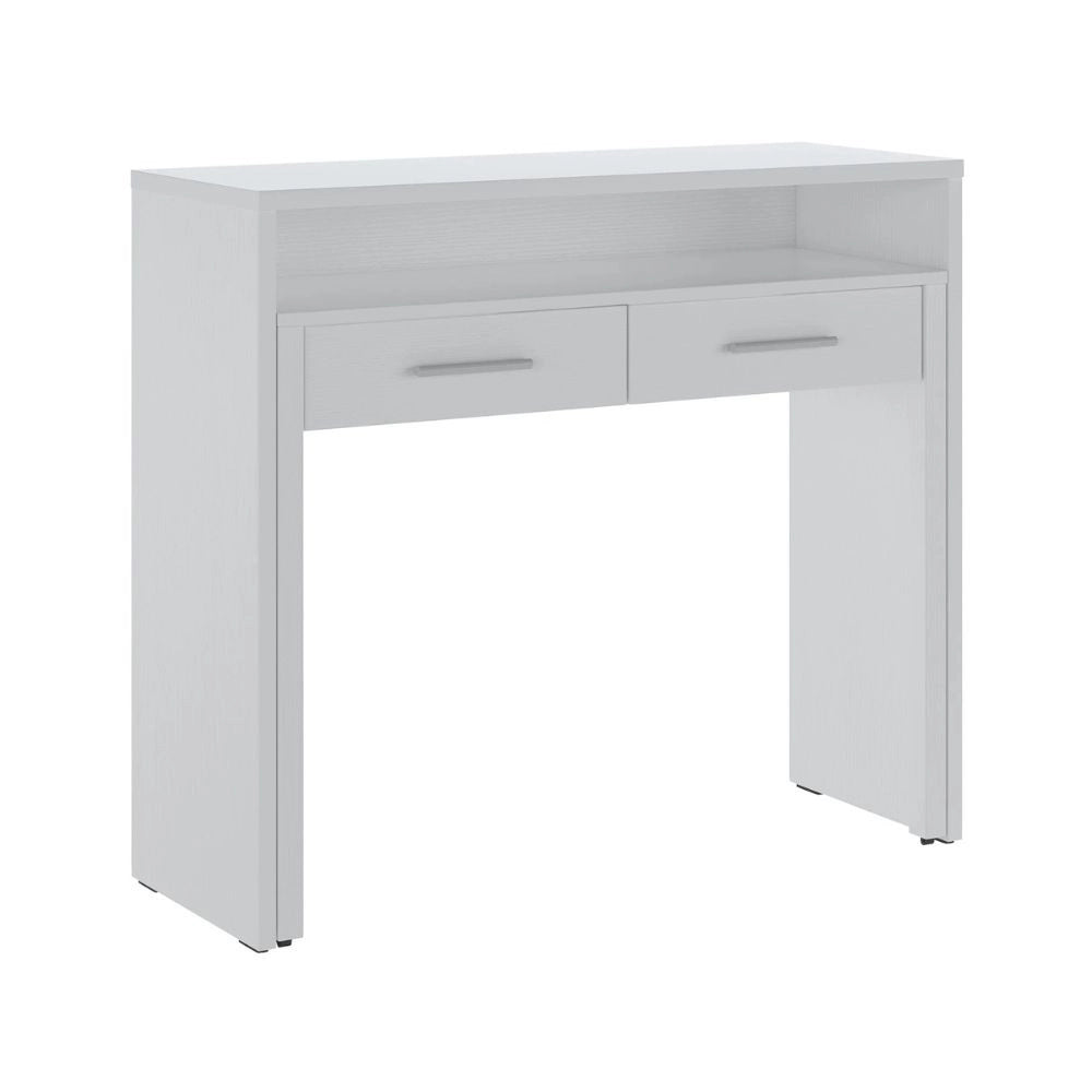 Scrivania Consolle Scrivia bianco opaco con piano estraibile – Design Funzionale e Salvaspazio