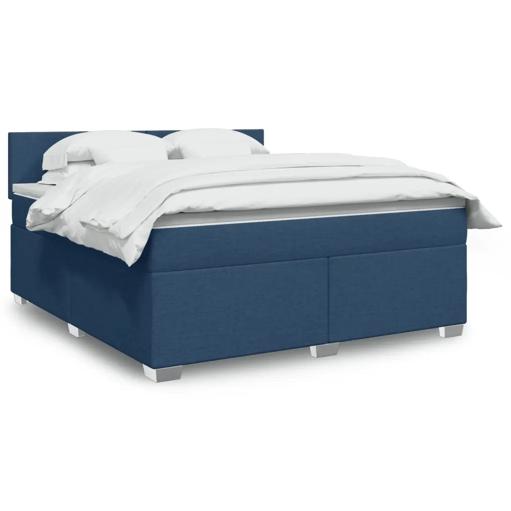 Giroletto a Molle con Materasso Blu 180x200 cm in Tessuto 3285966