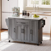Mobile cucina con piano allungabile 136x70x92 cm; grigio in MDF