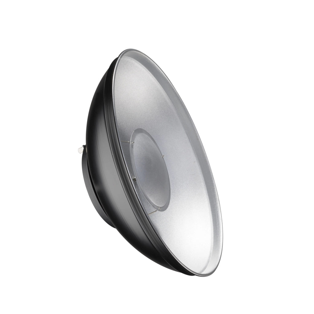 Universal Beauty Dish - 410 x 410 x 160 mm - compatibile con Elinchrom - con diffusore - riflettore di luce per ritratti, bellezza, fotografia in studio