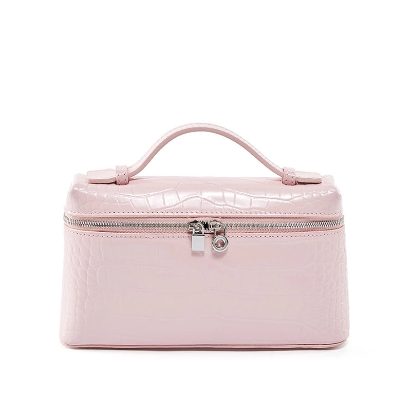 Borsa a tracolla piccola da donna per cellulare, in vera pelle, mini borsa a mano a tracolla, rosa
