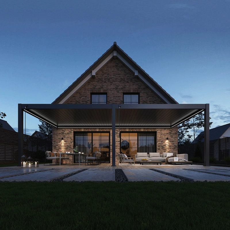 Kit LED Pergola Bioclimatique adossée 4x8M