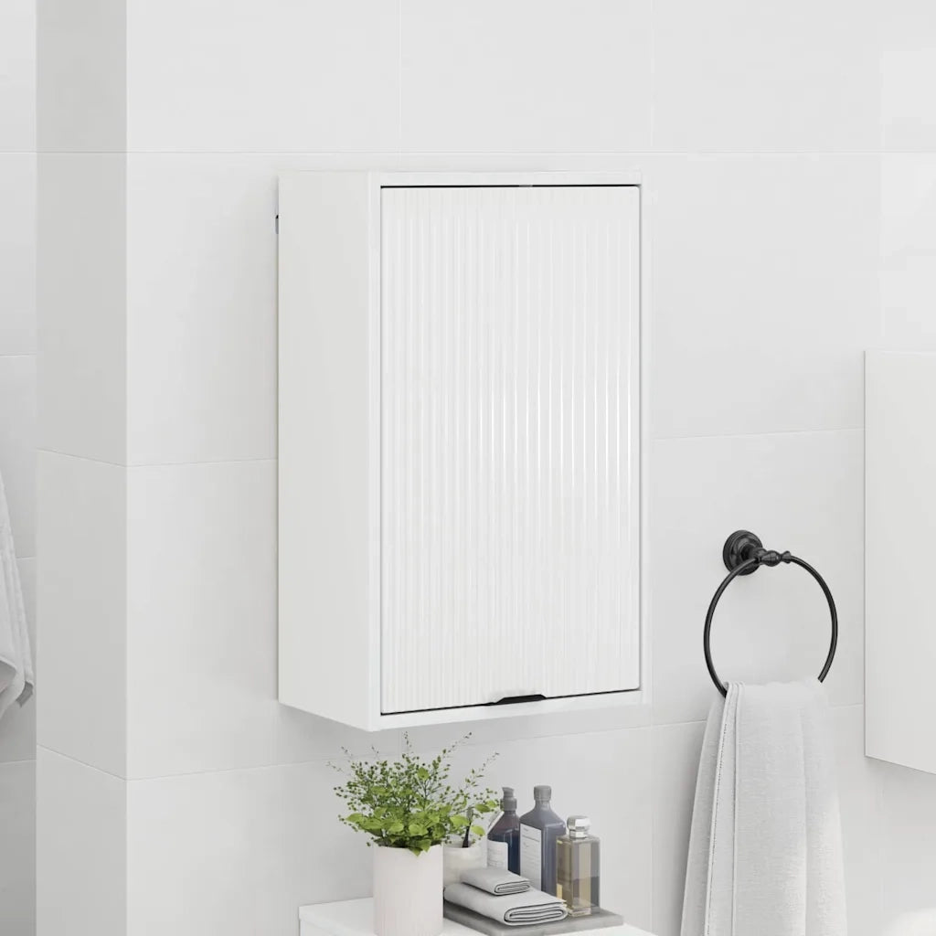 Mobile da Bagno con porta Bianco Lucido 39 x 23,5 x 65 cm 883388