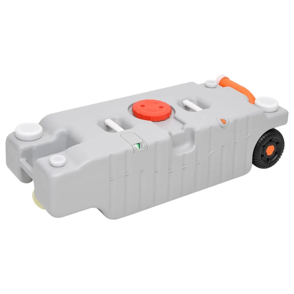 Serbatoio di Acqua con Ruote per Campeggio 75 L Grigio CFW9787882