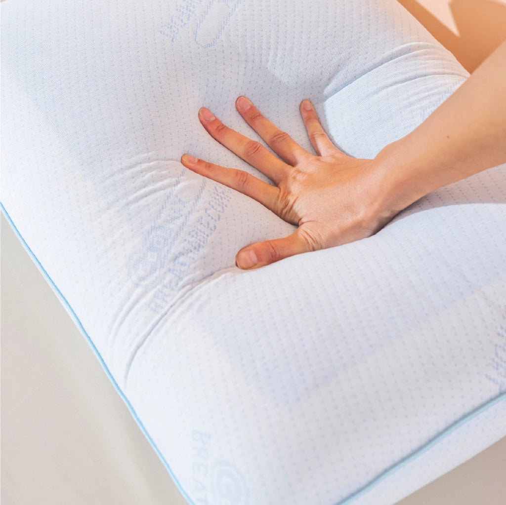 Cuscino Memory Foam con Gel Rinfrescante 60x40 cm –  Guanciale Letto Saponetta, Traspirante Anti-Sudore, Supporto Morbido per Sonno Fresco e Confortevole, Federa Sfoderabile