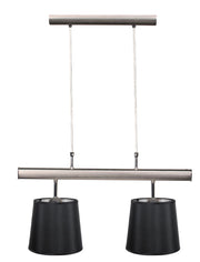 Lampada a sospensione Candellux Milonga 2xE27 nero cromo