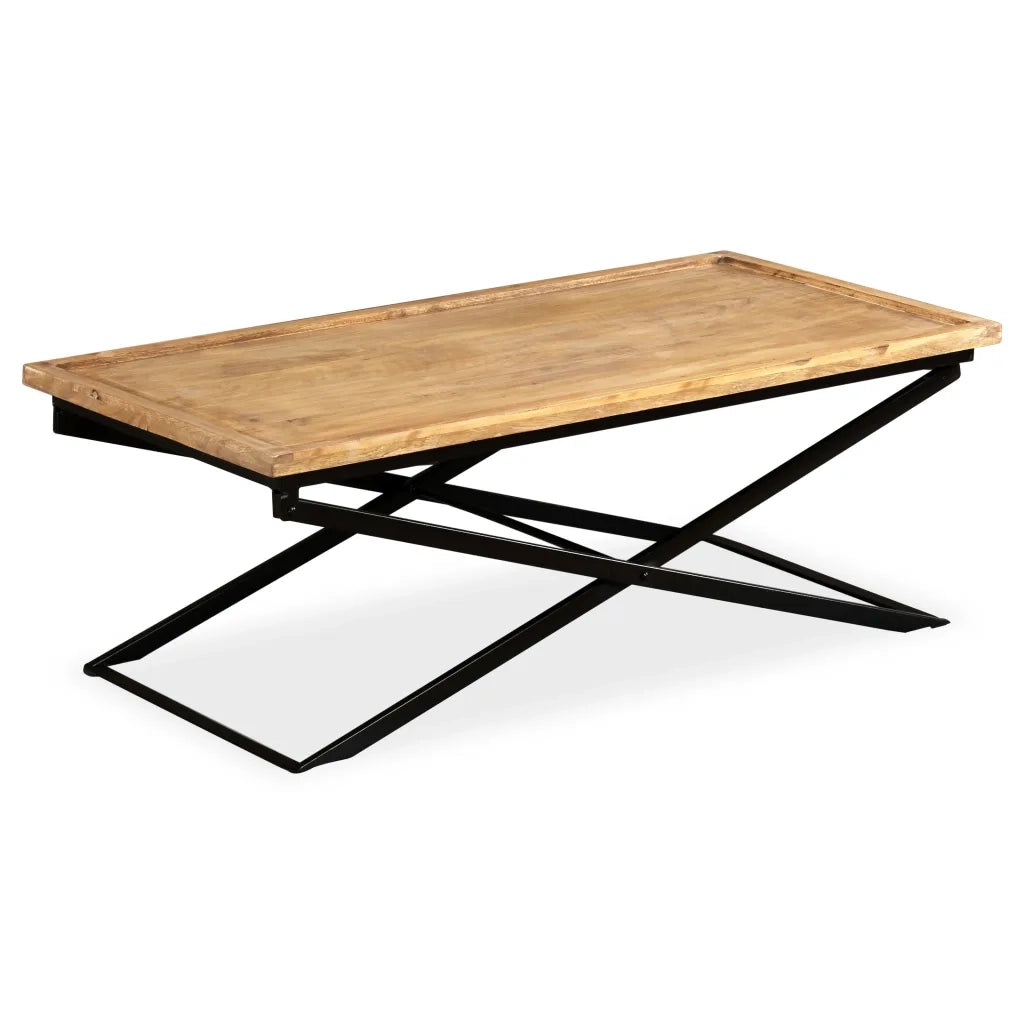 Tavolino da CaffÃ¨ in Legno Massello di Mango 110x55x42 cm  cod mxl 29763