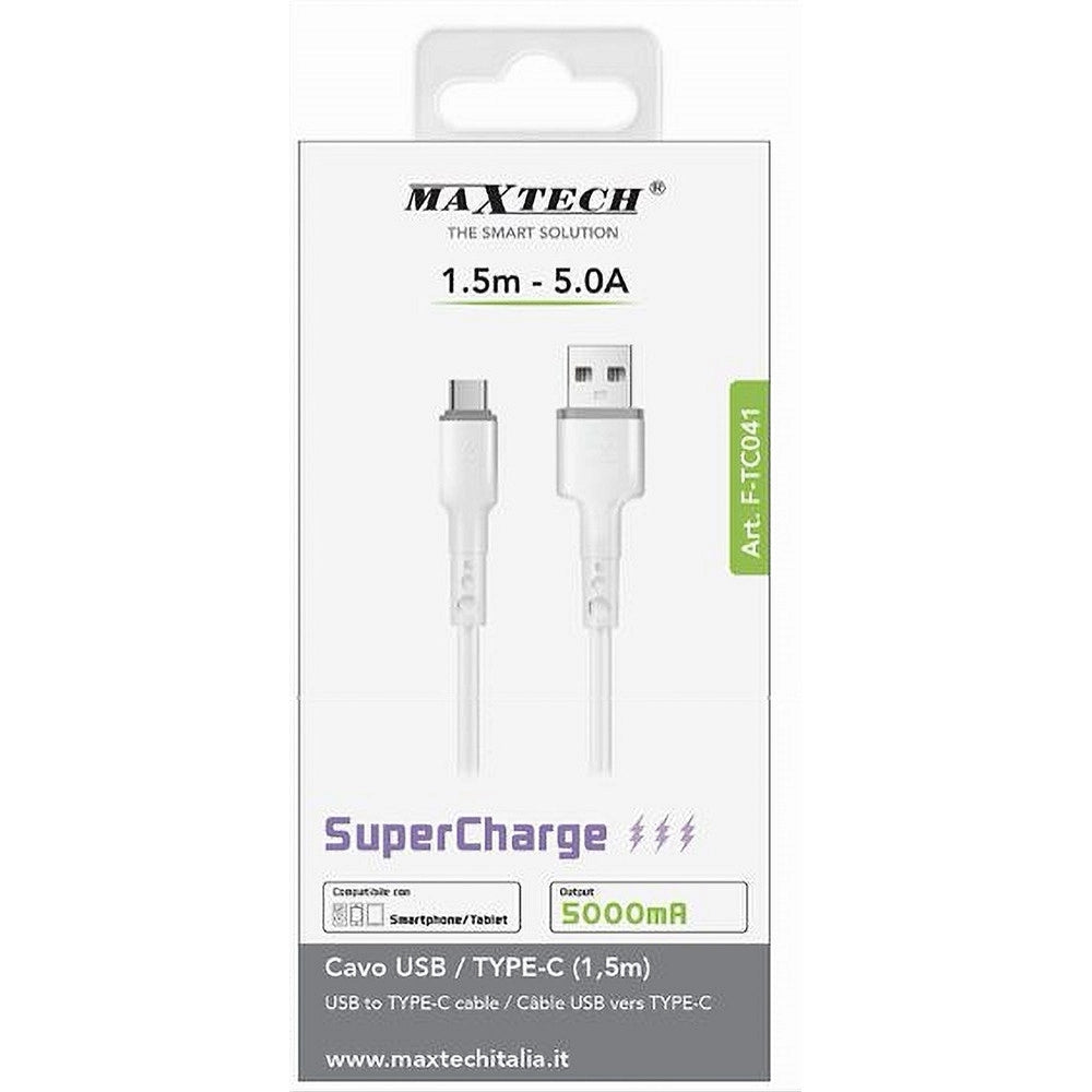 Trade Shop - Cavo Usb / Type-c Dati Supercharge Ricarica 1.5 Mt 5 A Smartphone Tablet F-tc041 -