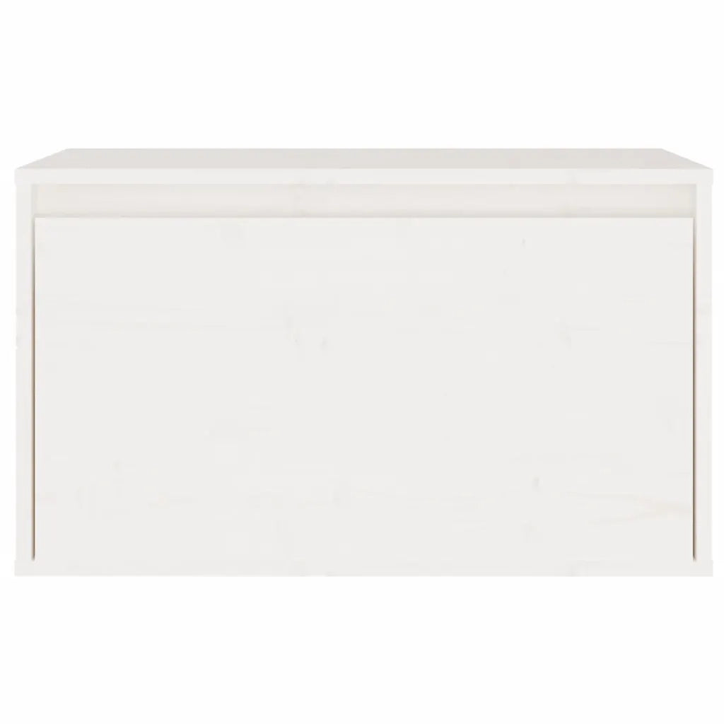 Pensile Bianco 60x30x35 cm in Legno Massello di Pino 813447