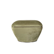 Pouf Contessa 125 in Cotone e Acrilico Verde e Grafite