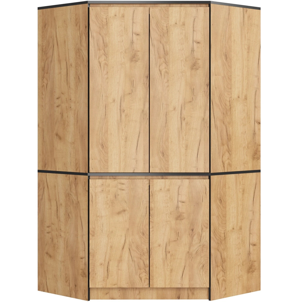 Armadio ad angolo AKORD S100 Quercia Craft 100 cm 4 ante 100x50x180 cm