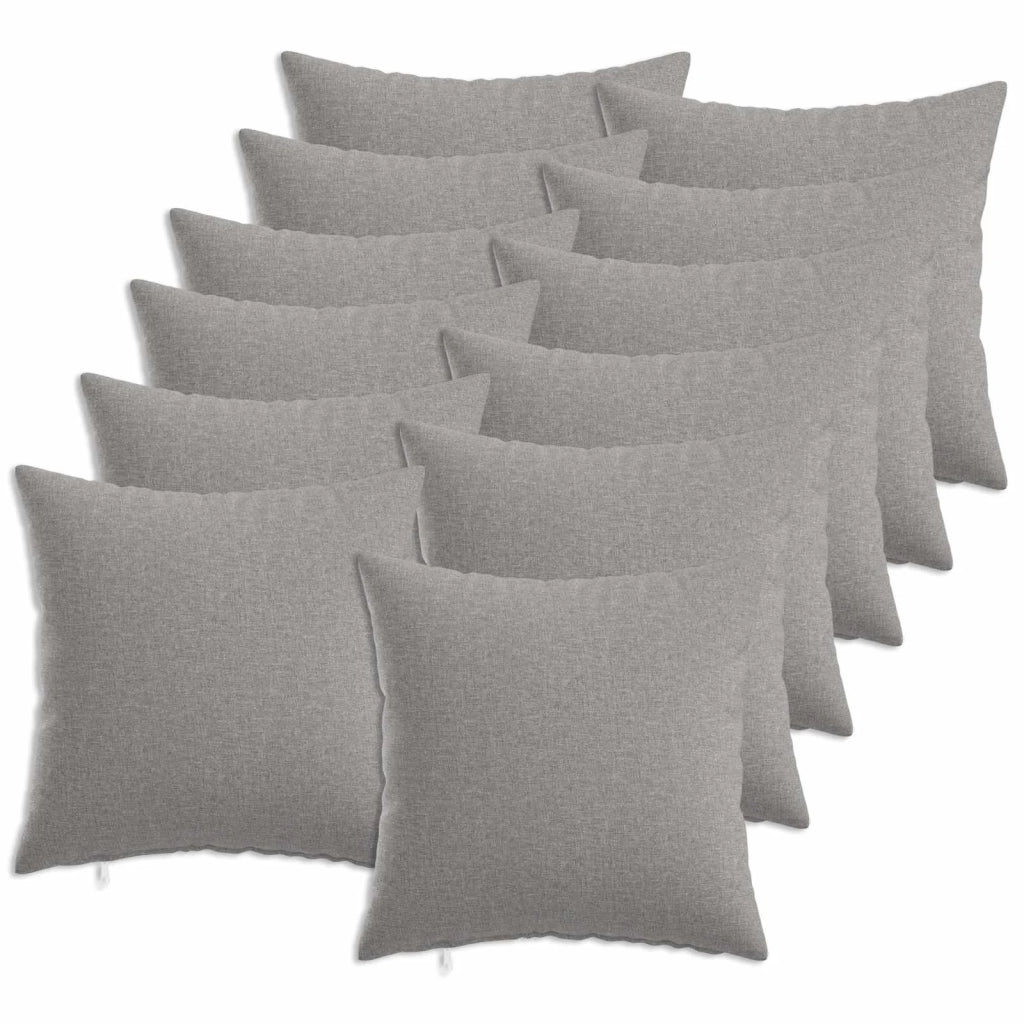 Cuscino con cuscino HEERLEN 12 pz Grigio Nuvola Tessuto 926895