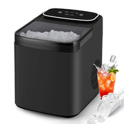 ZMH Macchina per il ghiaccio nero capacità 1.3L 9 cubetti di ghiaccio in 6 minuti 14 kg/24 ore silenzioso per cucina